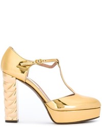 Золотые кожаные туфли от L'Autre Chose