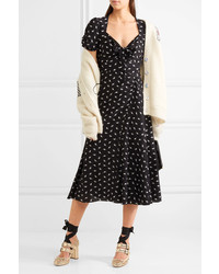 Золотые кожаные туфли от Miu Miu