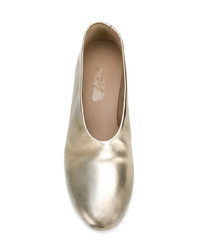 Золотые кожаные туфли от Marsèll