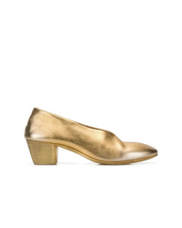 Золотые кожаные туфли от Marsèll