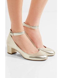 Золотые кожаные туфли от Tabitha Simmons