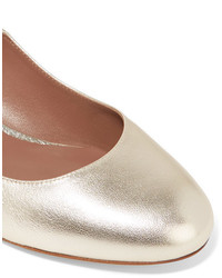 Золотые кожаные туфли от Tabitha Simmons