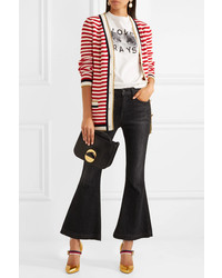 Золотые кожаные туфли от Gucci