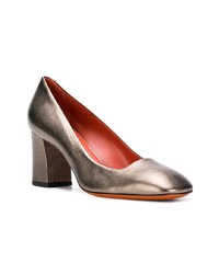 Золотые кожаные туфли от Santoni