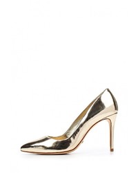 Золотые кожаные туфли от Schutz