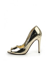 Золотые кожаные туфли от Sweet Shoes