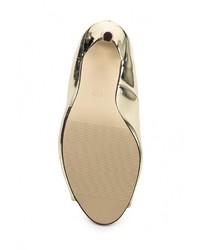 Золотые кожаные туфли от Sweet Shoes