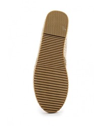 Женские золотые кожаные эспадрильи от Queen Vivi