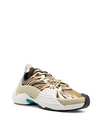 Мужские золотые кроссовки от Lanvin