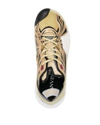 Мужские золотые кроссовки от Lanvin