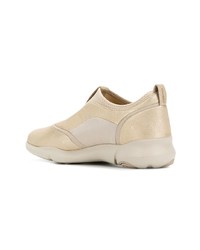 Женские золотые кроссовки от Geox