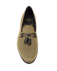 Золотые лоферы с кисточками от Louis Leeman