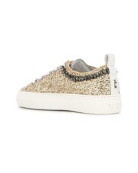 Женские золотые низкие кеды от N°21