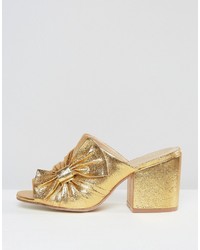 Золотые сабо от Asos