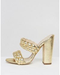 Золотые сабо от Asos