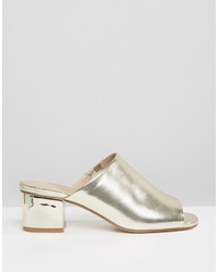 Золотые сабо от Asos