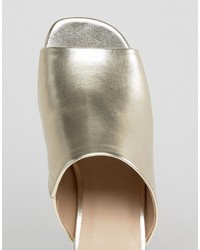 Золотые сабо от Asos