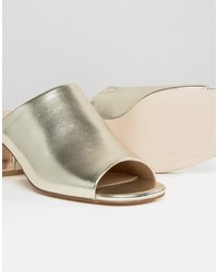 Золотые сабо от Asos