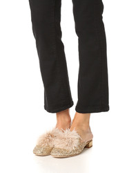 Золотые сабо от Kate Spade