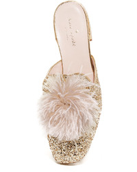 Золотые сабо от Kate Spade