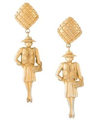 Золотые серьги от Chanel