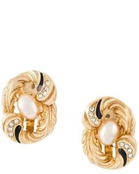 Золотые серьги от Christian Dior