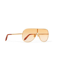 Женские золотые солнцезащитные очки от Victoria Beckham