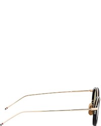 Мужские золотые солнцезащитные очки от Thom Browne