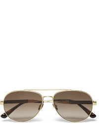 Мужские золотые солнцезащитные очки от Bottega Veneta