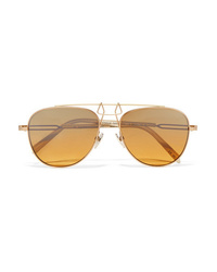 Женские золотые солнцезащитные очки от Calvin Klein 205W39nyc