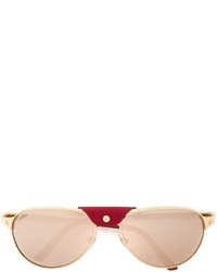 Мужские золотые солнцезащитные очки от Cartier