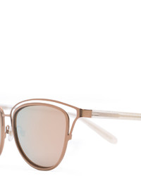 Женские золотые солнцезащитные очки от Monique Lhuillier