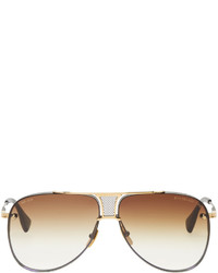 Мужские золотые солнцезащитные очки от Dita