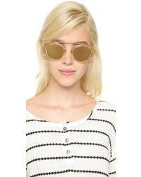 Женские золотые солнцезащитные очки от Westward Leaning