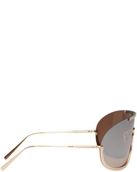 Женские золотые солнцезащитные очки от Acne Studios