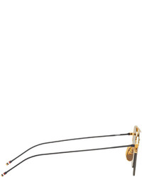 Мужские золотые солнцезащитные очки от Thom Browne