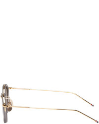 Мужские золотые солнцезащитные очки от Thom Browne