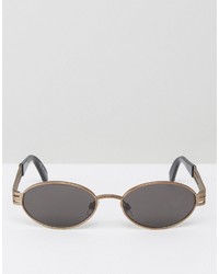 Мужские золотые солнцезащитные очки от Reclaimed Vintage