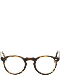 Мужские золотые солнцезащитные очки от Oliver Peoples