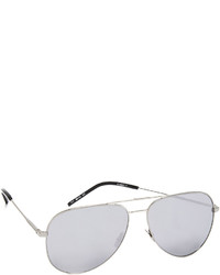 Женские золотые солнцезащитные очки от Saint Laurent