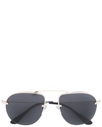Мужские золотые солнцезащитные очки от Prada