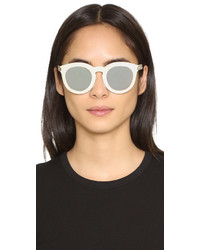 Женские золотые солнцезащитные очки от Saint Laurent