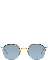 Мужские золотые солнцезащитные очки от Thom Browne