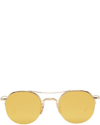 Мужские золотые солнцезащитные очки от Thom Browne