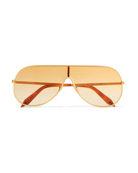 Женские золотые солнцезащитные очки от Victoria Beckham