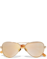 Женские золотые солнцезащитные очки от Westward Leaning