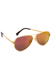 Женские золотые солнцезащитные очки от Wildfox Couture