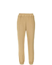 Женские золотые спортивные штаны в вертикальную полоску от Lilly Sarti