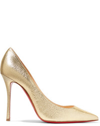 Золотые туфли от Christian Louboutin