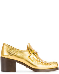 Золотые туфли от Gucci